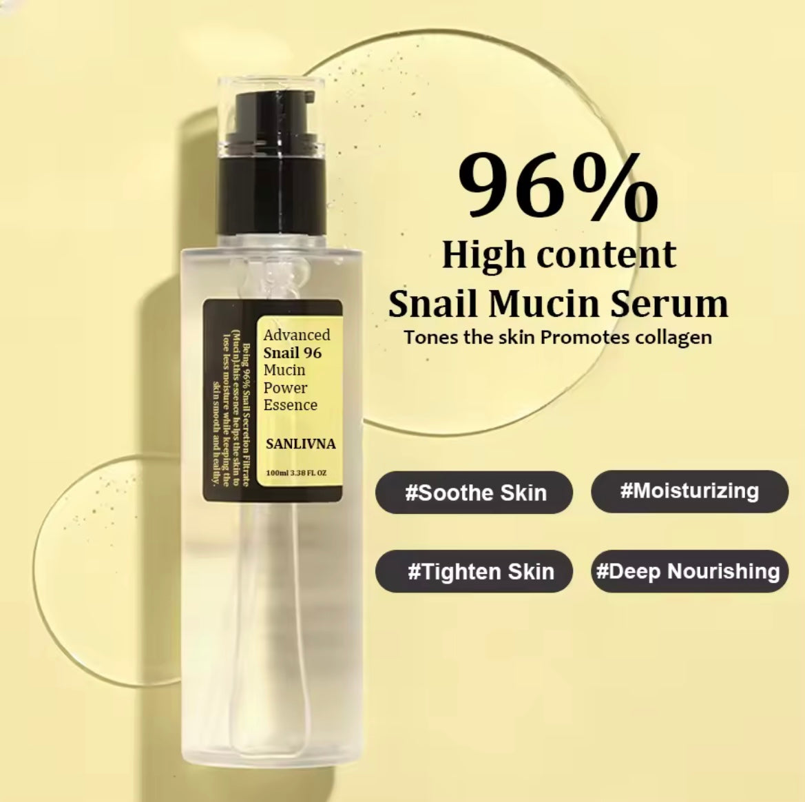 SANLIVNA Advanced Snail 96 Mucin Power Essence
